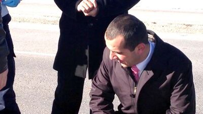 Kaymakam ile yaralı arasında futbol diyaloğu