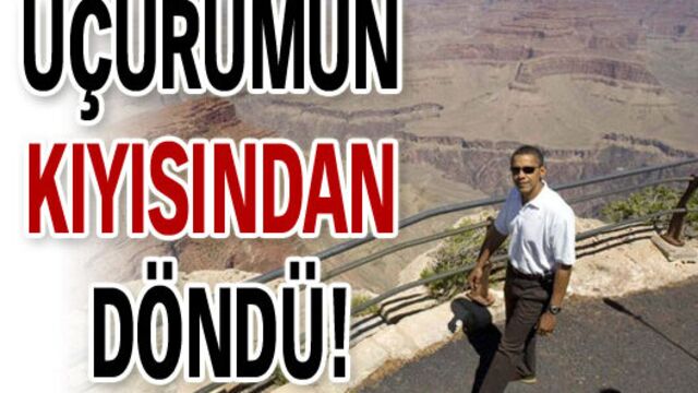 Uçurumun kıyısından döndü!