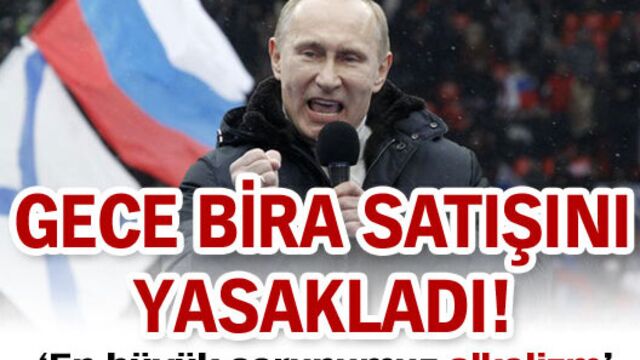 Geceleri bira satışını yasakladı!