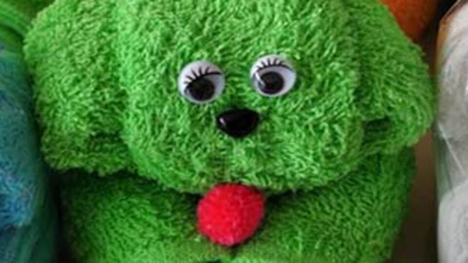 Sadece havluyu katlamadı!