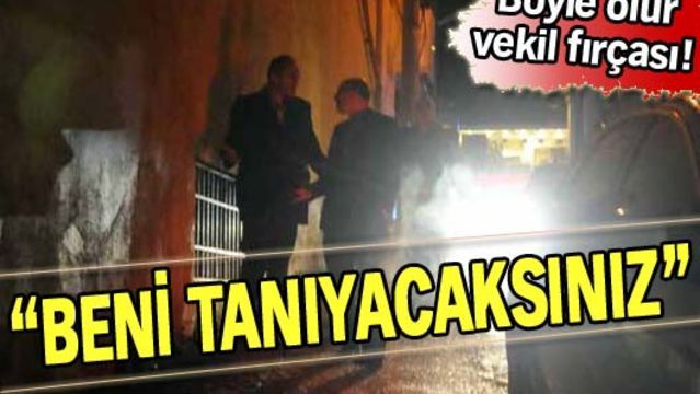 Vekilden polise fırça