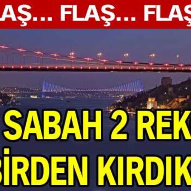Bu sabah 2 rekor birden kırdık!