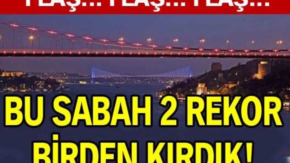 Bu sabah 2 rekor birden kırdık!