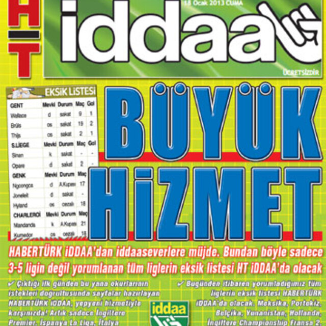 HT İDDAA'dan büyük hizmet