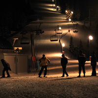 Ilgaz'da gece kayağı keyfi!