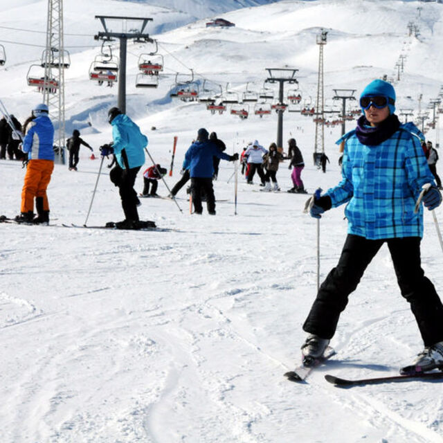 Erciyes'te haftasonu yoğunluğu!