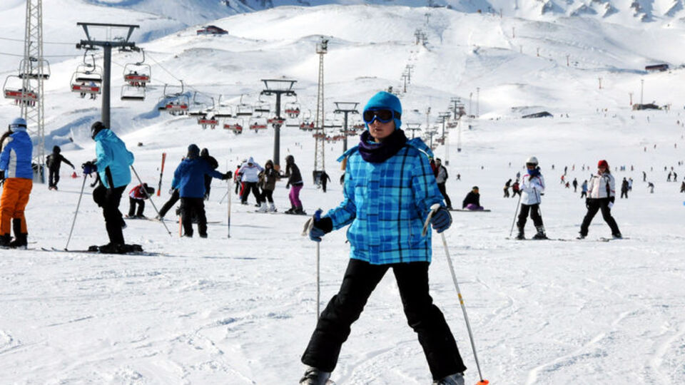 Erciyes'te haftasonu yoğunluğu!