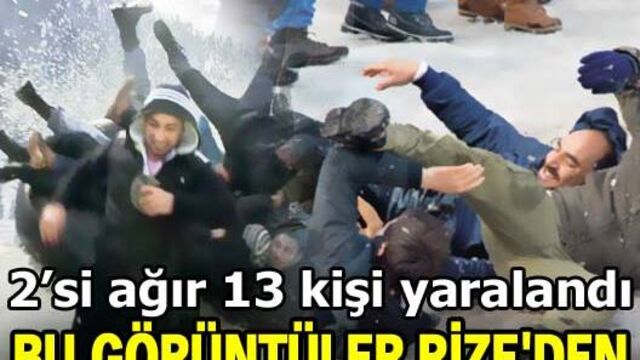 Bu görüntüler Rize'den