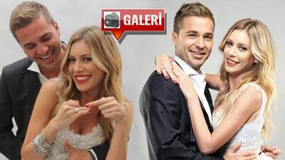 Mini gelinlikle romantik çekim