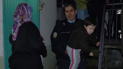 Eşi dönsün diye oğlunu rehin aldı