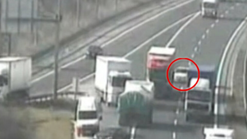 TEM'deki feci kaza kamerada!