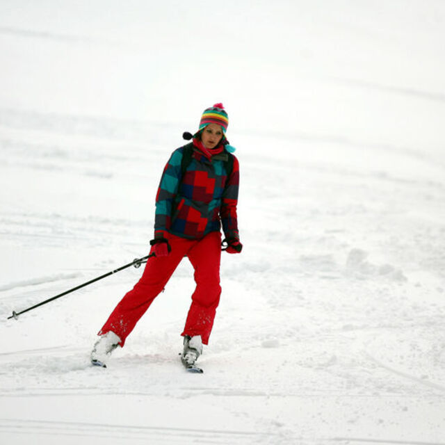 Hazarbaba'da kayak keyfi bir başka güzel!