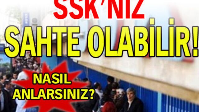 Sahte sigortaya dikkat!