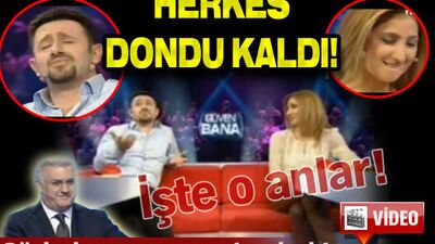 Herkes dondu kaldı!
