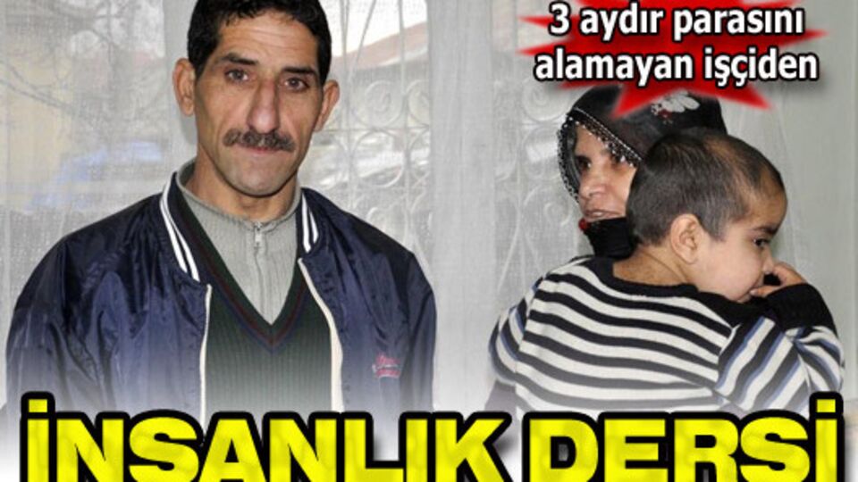 Temizlik işçisinden insanlık dersi