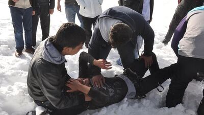 Kar festivalinde kaza