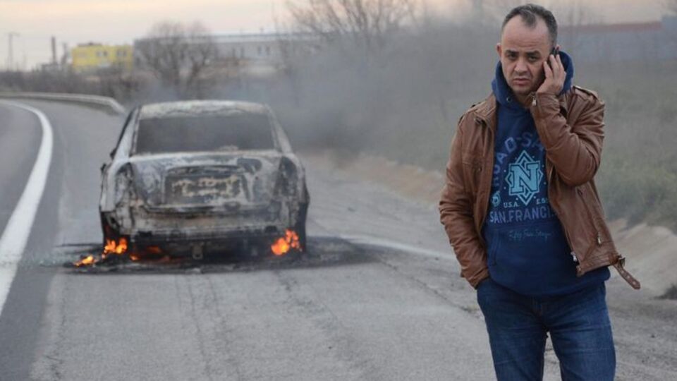 Otoyolda dehşet anları