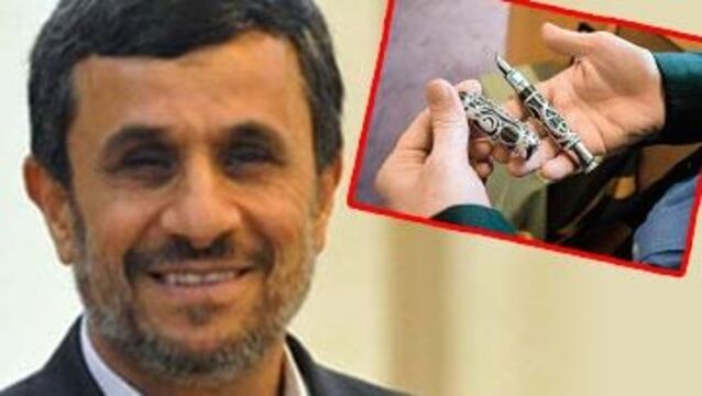 Ahmedinejad hediyeleri hayra çevirdi