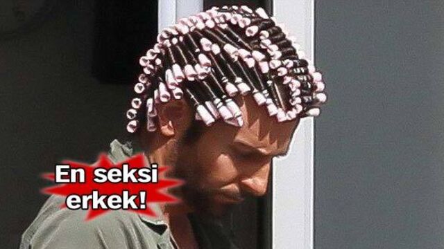 Karizmasını bigudiyle çizdi