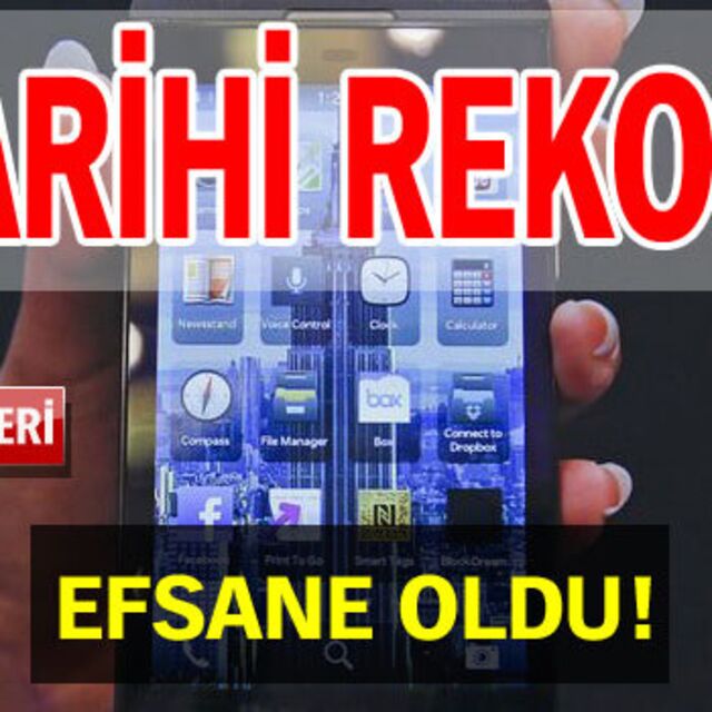Tarihi rekor!