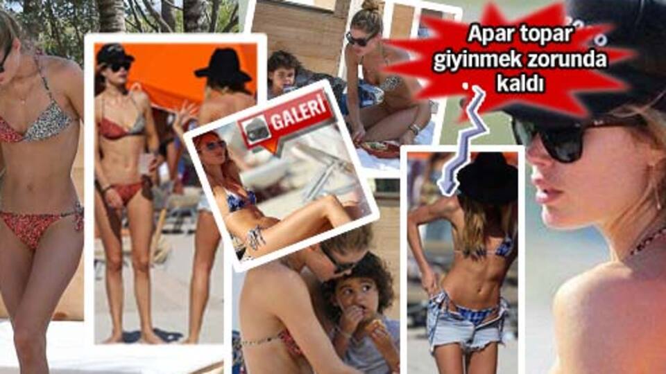 Apar topar giyinmek zorunda kaldı