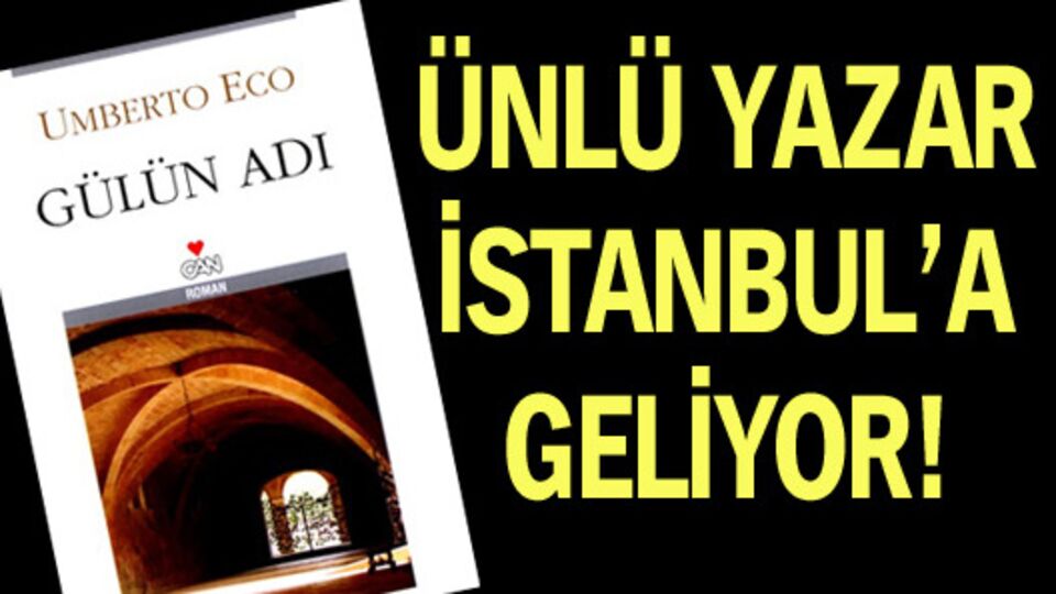 Ünlü yazar İstanbul'a geliyor!