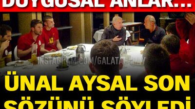 Aysal'dan moral konuşması
