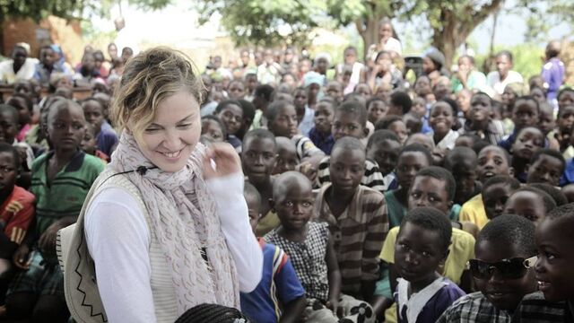 Madonna'yı topa tuttular