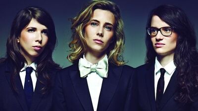 Cool Fransız müzisyen 3 kadın