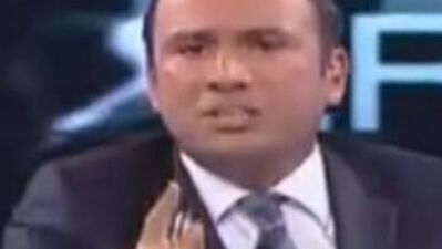Canlı yayında çıldırdı!
