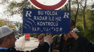 Radar ikaz levhası uygulamasına son verildi!