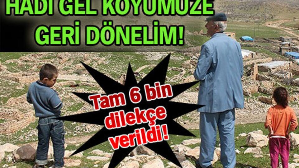 Hadi gel köyümüze geri dönelim!