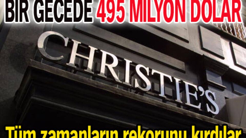 Christie's Müzayede Evi'nden yarım milyar dolarlık rekor!