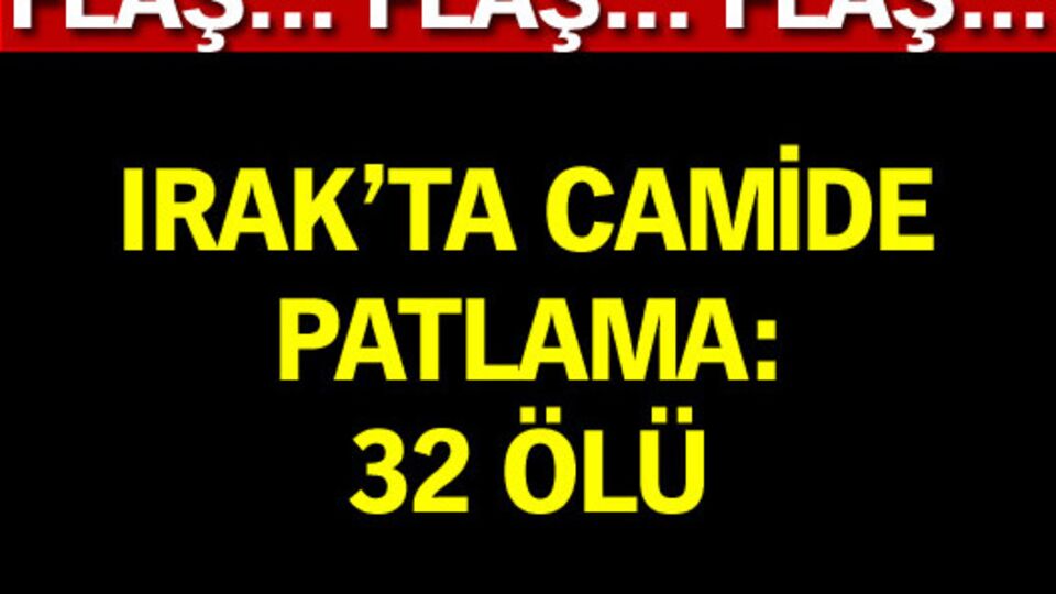 Irak'ta camide patlama