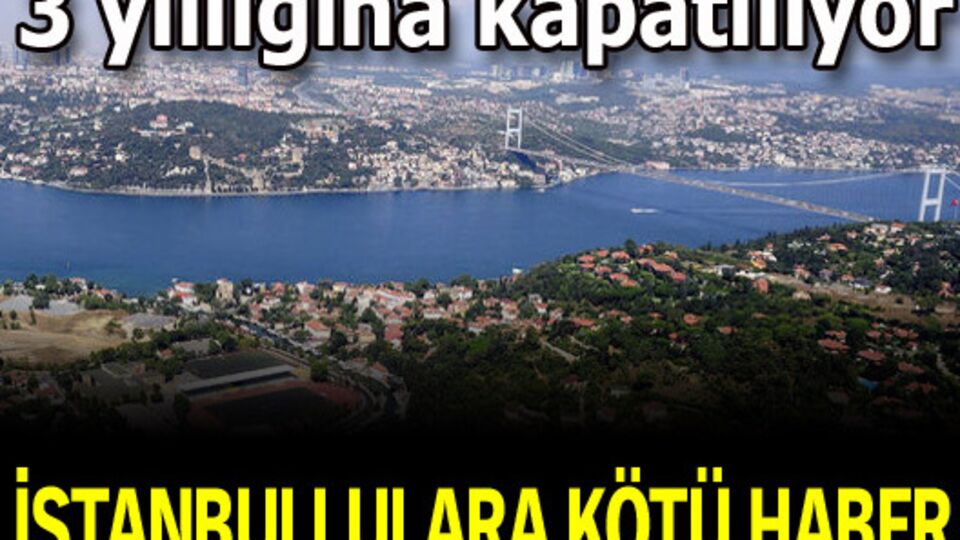 Bu yol 3 yıllığına kapatılıyor!