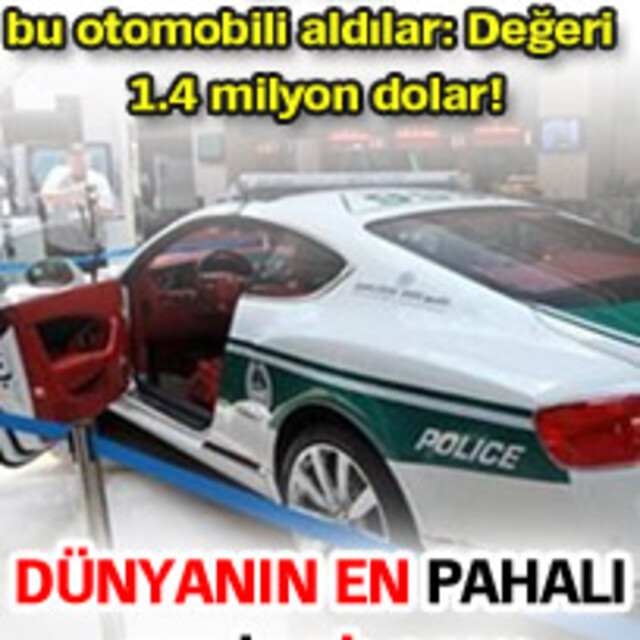 Dünyanın en pahalı polis filosu!