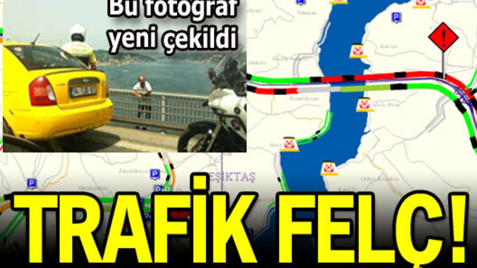 Köprü trafiği felç!