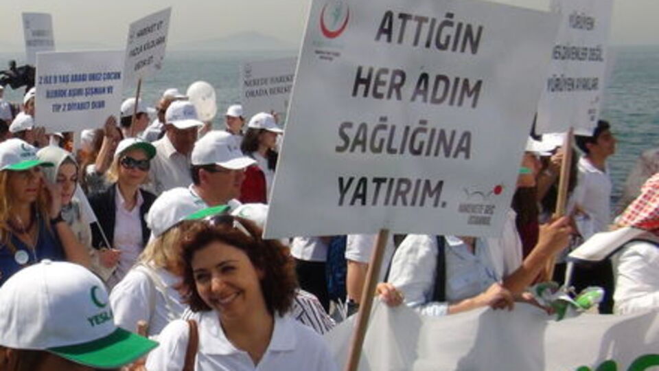 İstanbullular obeziteye karşı yürüdü