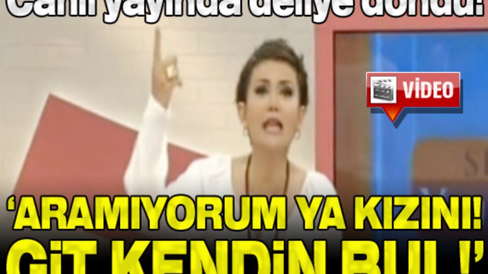 Canlı yayında deliye döndü!