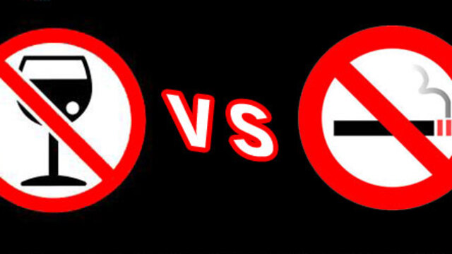 Alkol vs. sigara yasağı