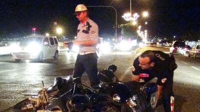 Polisten kaçarken kaza yaptılar