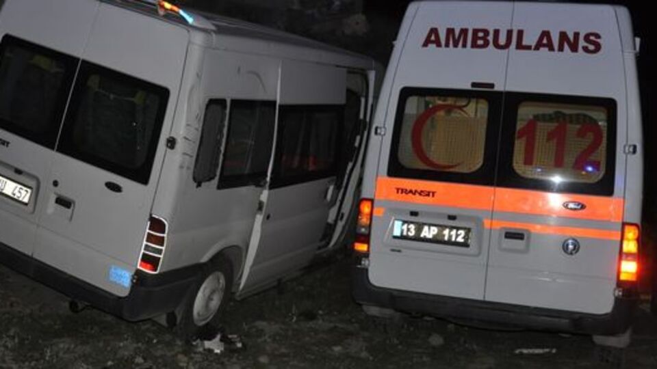 Tatvan'da feci trafik kazası