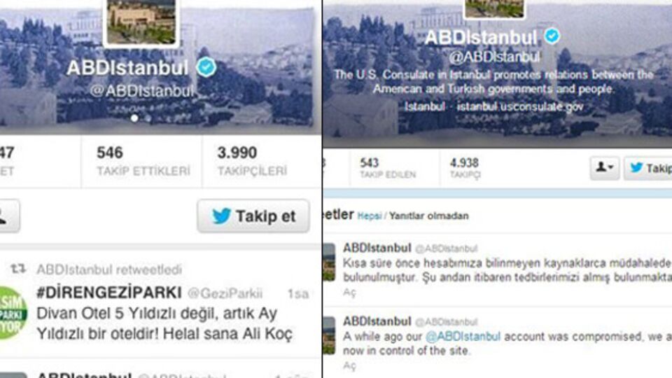 ABD Büyükelçiliği Twitter hesabı hacklendi mi?