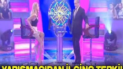 Yarışmacıdan ilginç tepki!