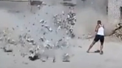 Kameramanın ölüm anı...