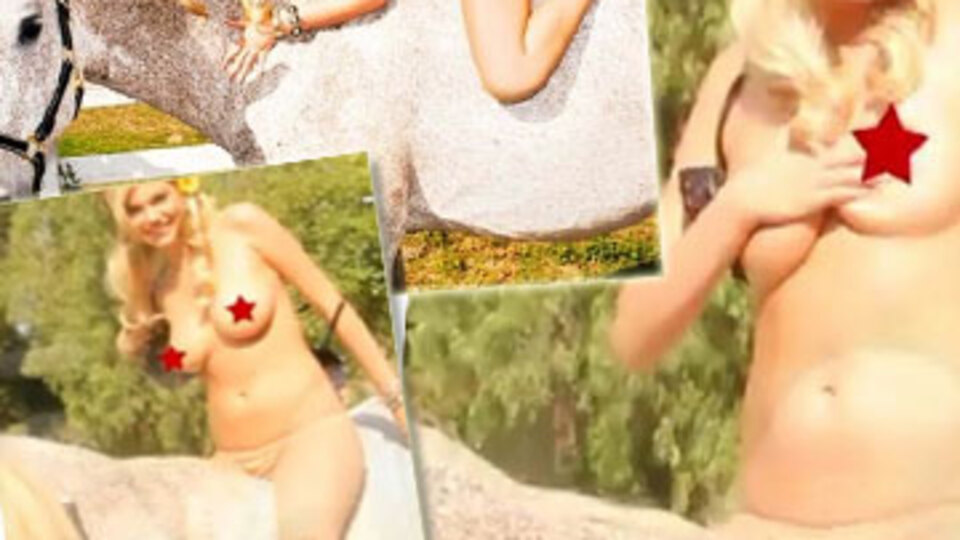 At üstünde çıplak kaldı!