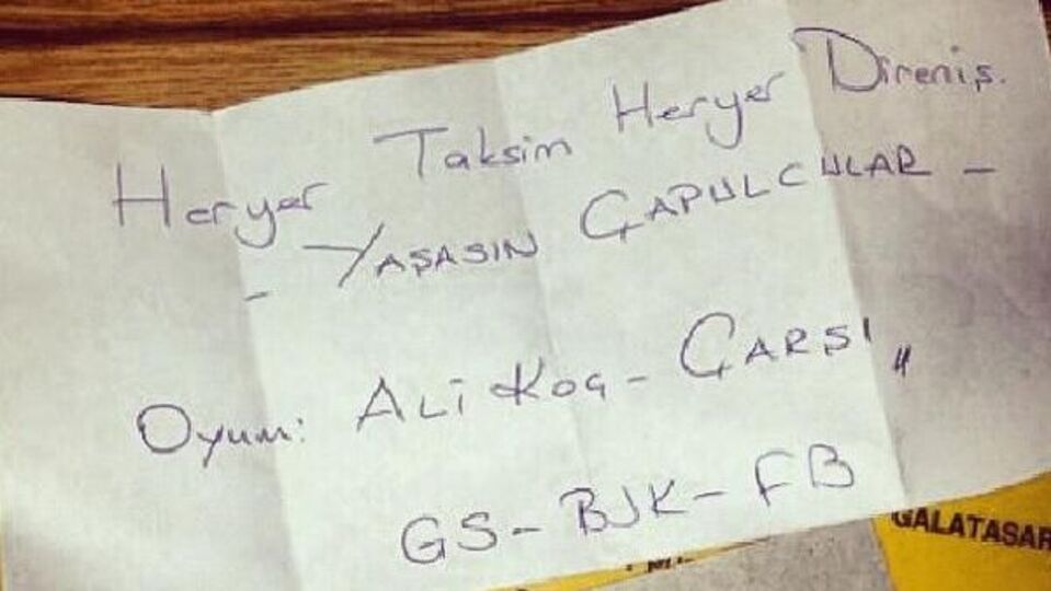 Ali Koç ve Çarşı'ya oy çıktı