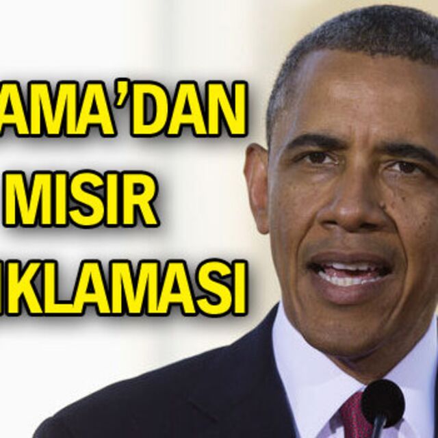 Obama'dan Mısır açıklaması