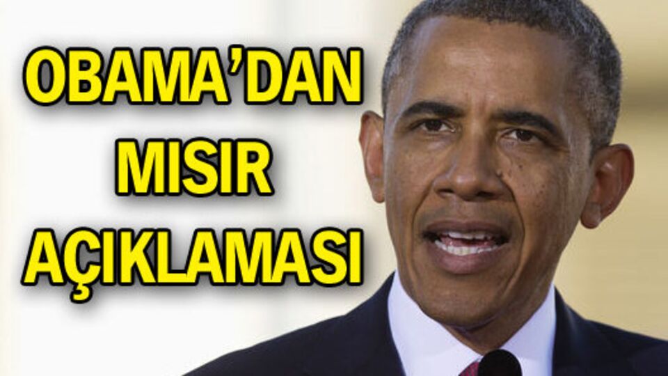 Obama'dan Mısır açıklaması