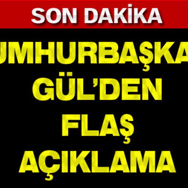 Cumhurbaşkanı Gül'den Mısır açıklaması